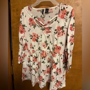 Floral Print Women's Top